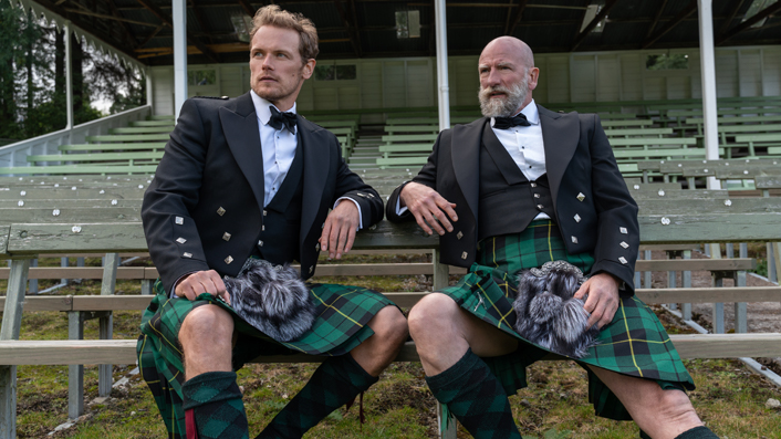 Men in Kilts finds out what’s beneath the tartan of two Outlander stars